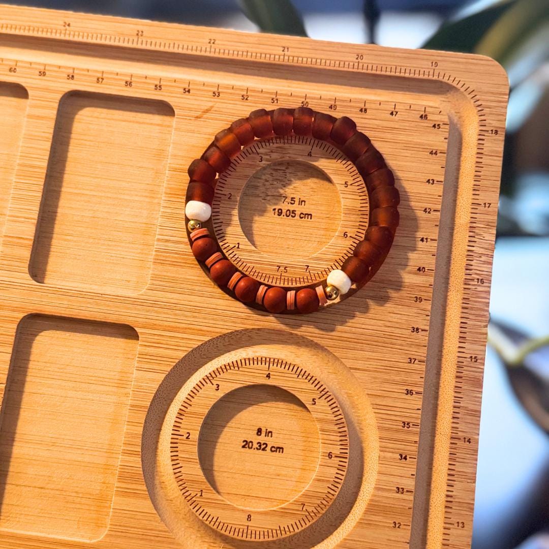 Red Jasper Gemstone Beaded Bracelet