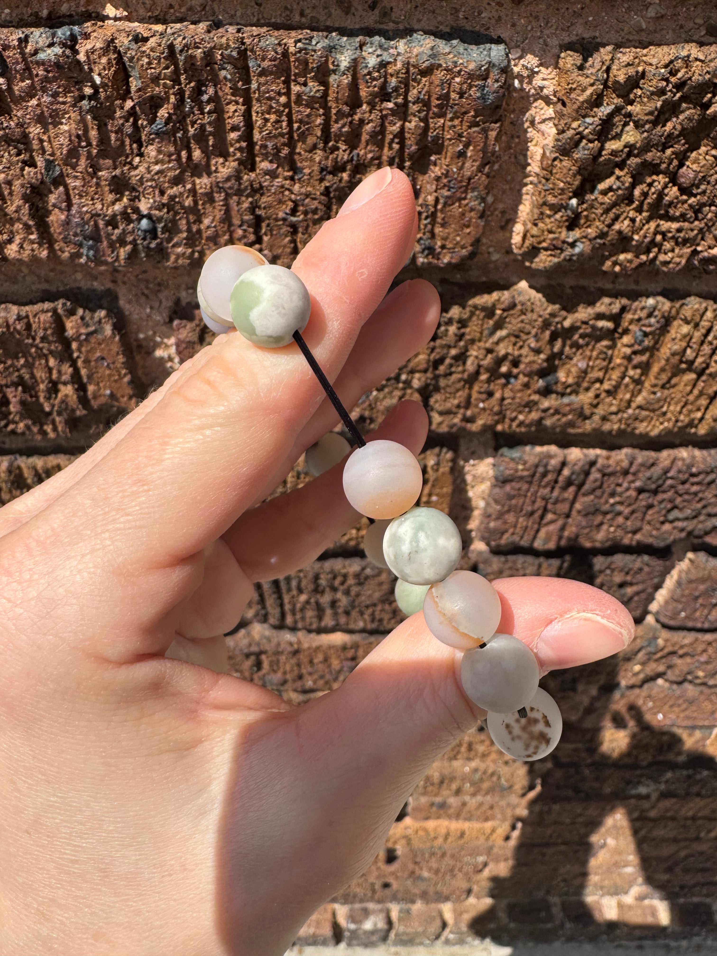 Harmony Jasper & Montana Dendritic Agate Gemstone Bracelet