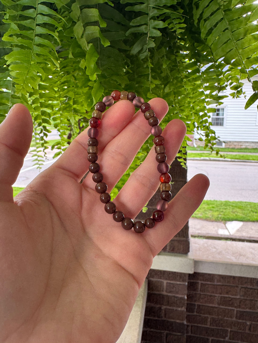Garnet & Clay Bracelet