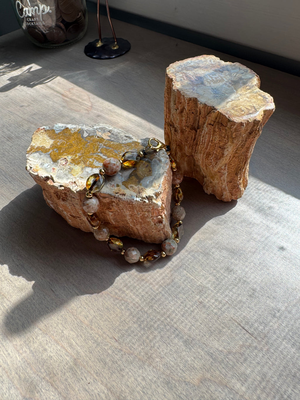 Jasper Beaded Gemstone Bracelet