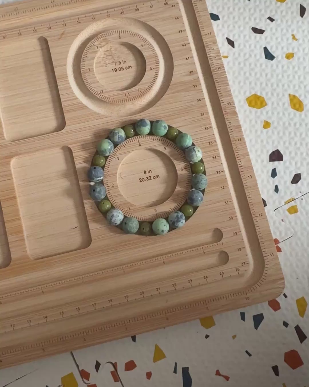 Chinese Chrysoprase & Jade Beaded Bracelet