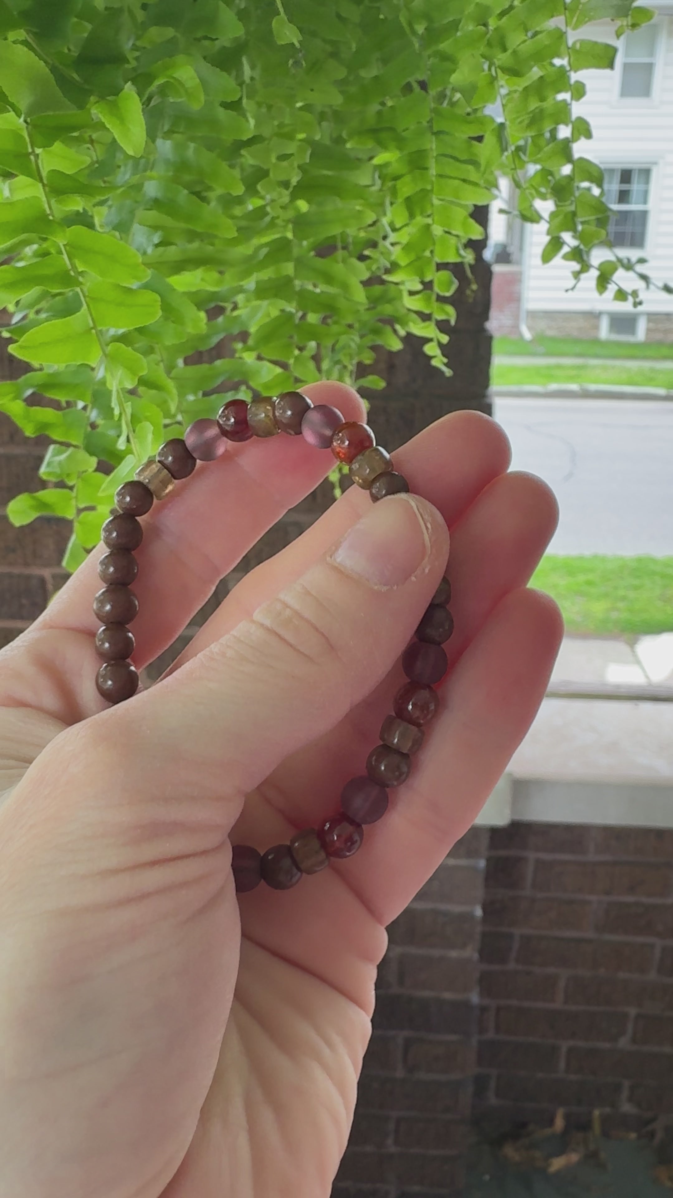 Garnet & Clay Bracelet
